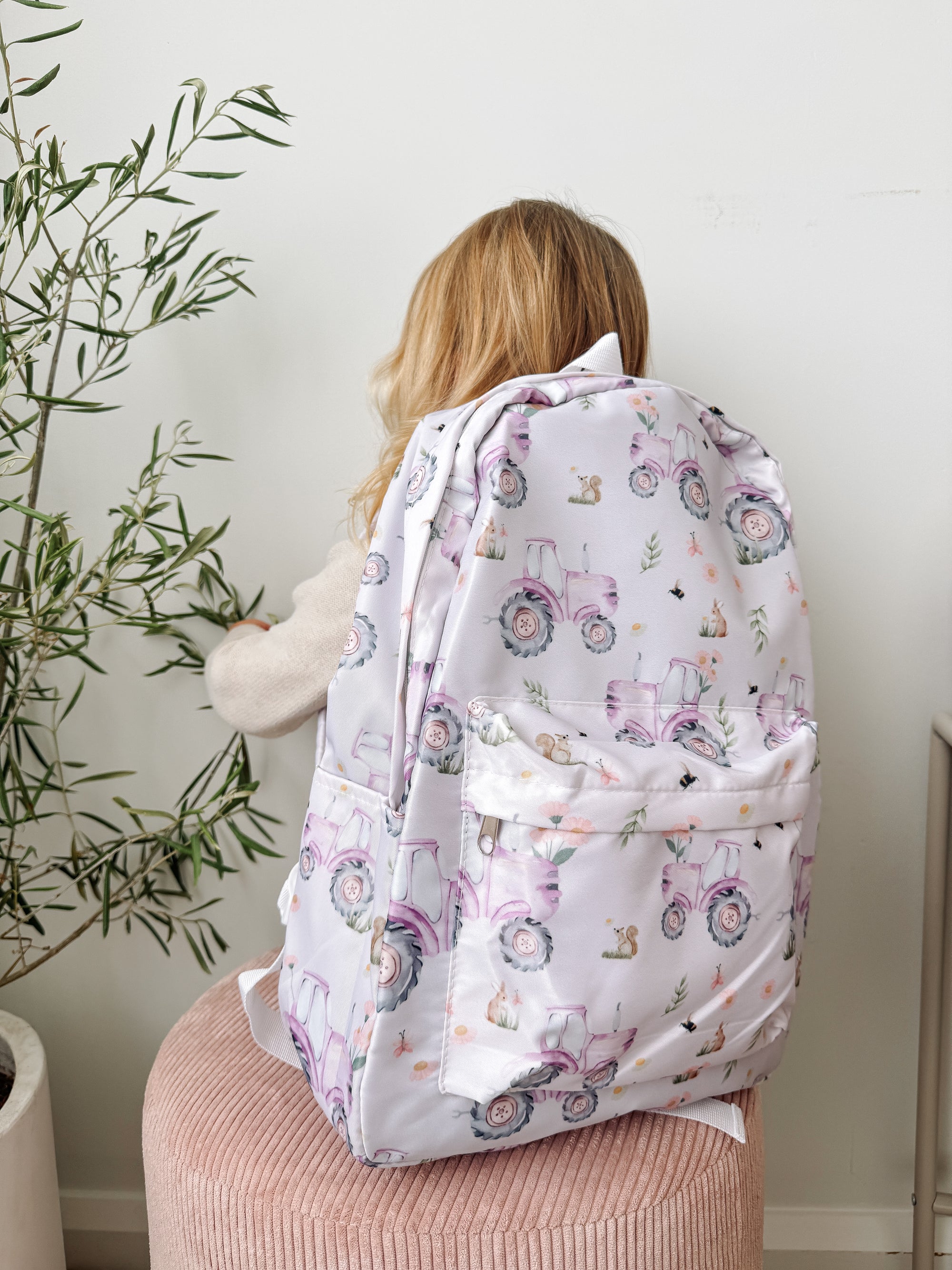 Tractor Girl Backpack