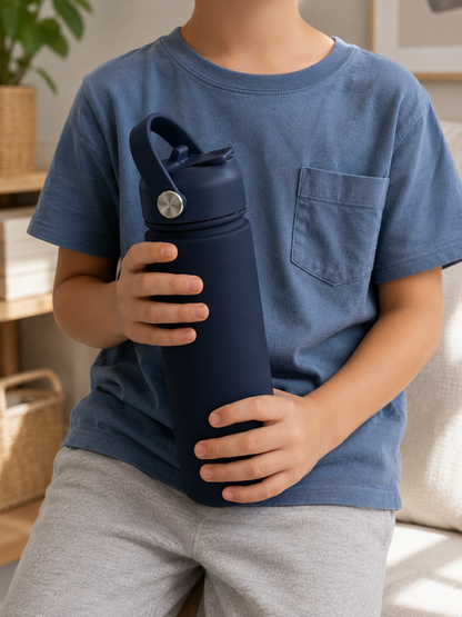 Navy- 550ml Water Bottle