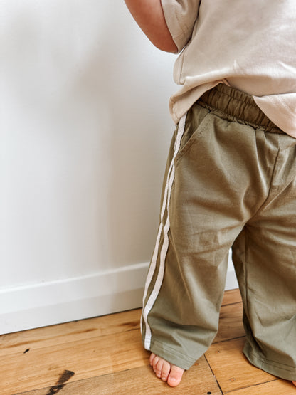 Everyday Stripe Pant | Forest