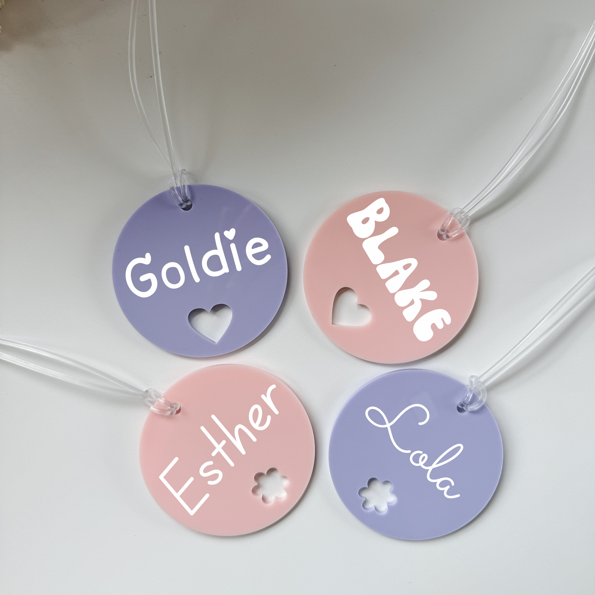PERSONALISED ACRYLIC BAG TAG
