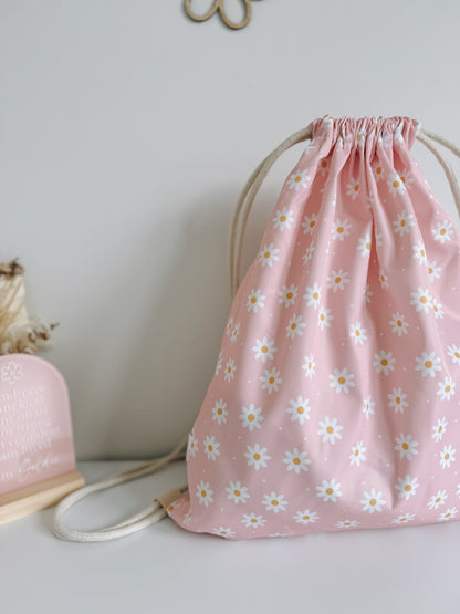 Pink Daisy Swim Bag
