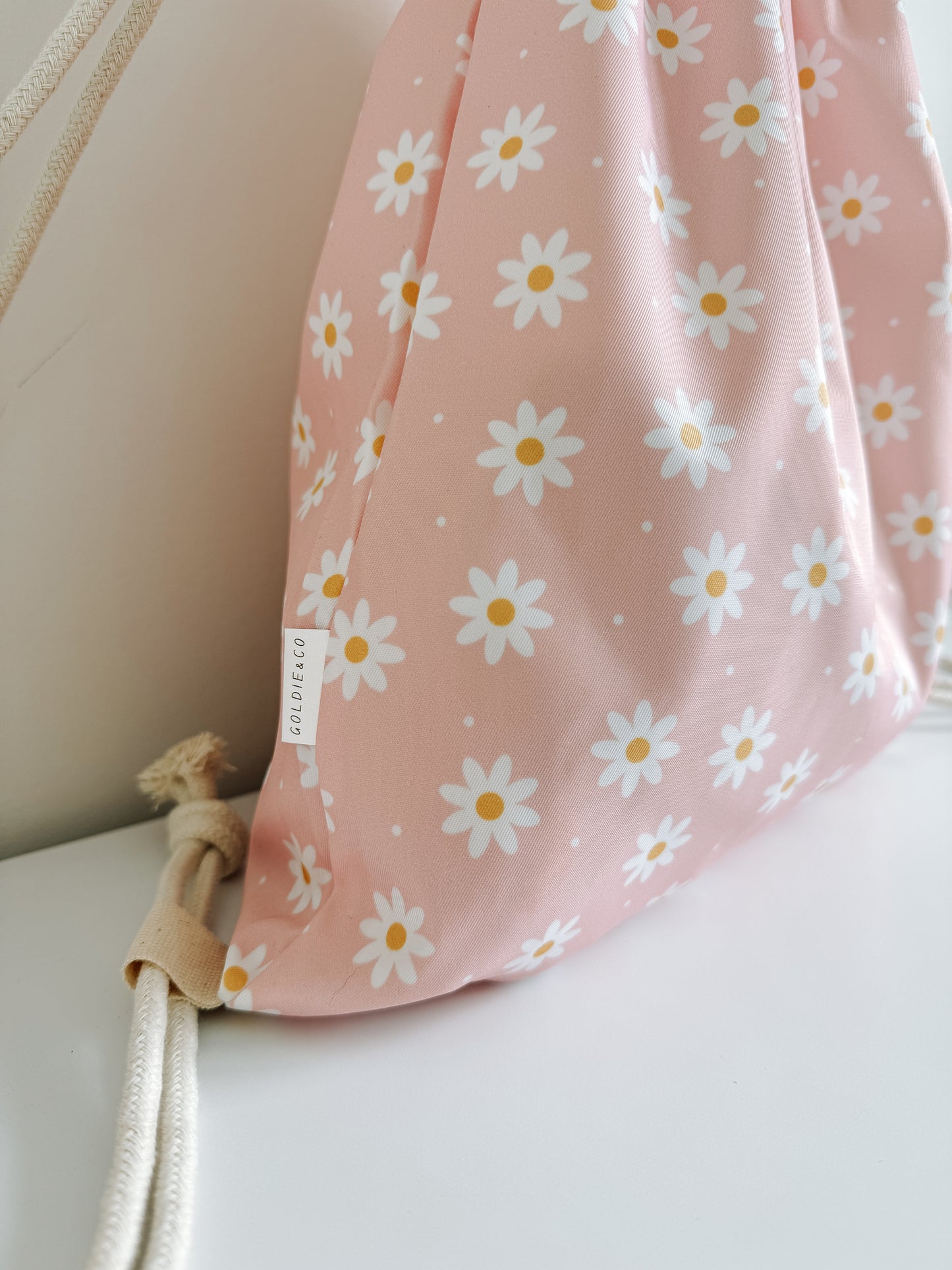 Pink Daisy Swim Bag