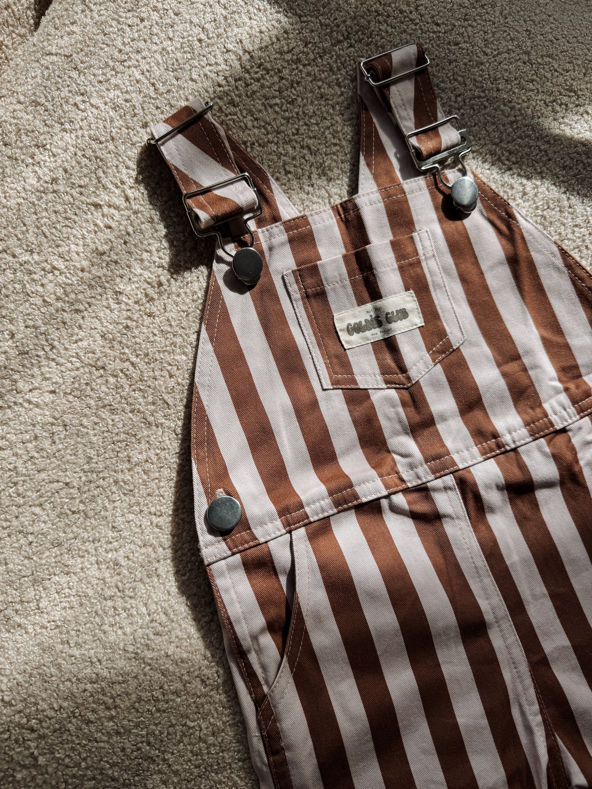 Toffee Stripe Overall's
