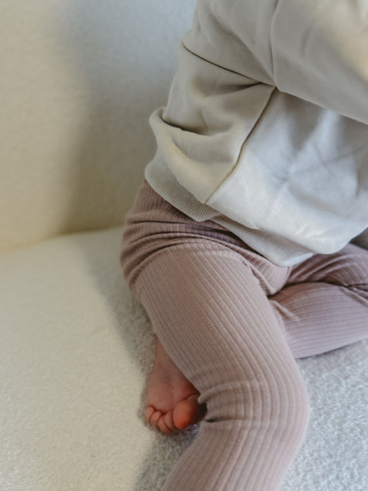 Organic Cotton Leggings | Dusty Pink