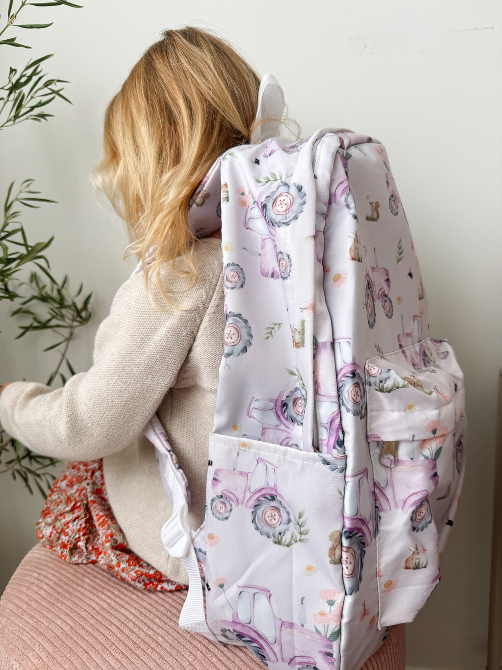 Tractor Girl Backpack