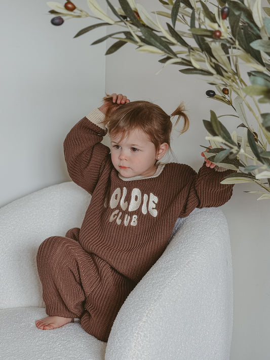 Cozy Club Knit | Jumper- Chocolate