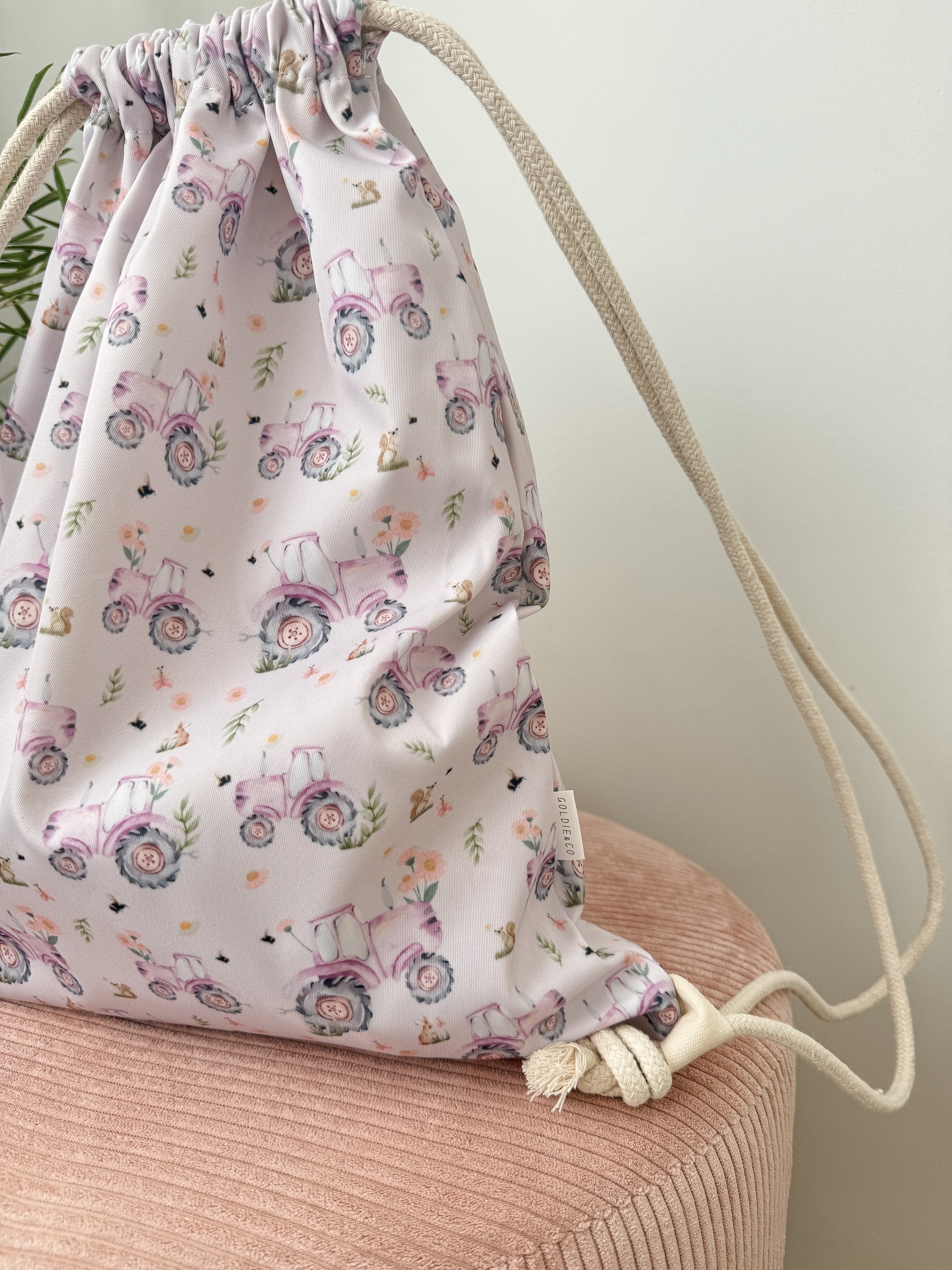 Tractor Girl Swim Bag